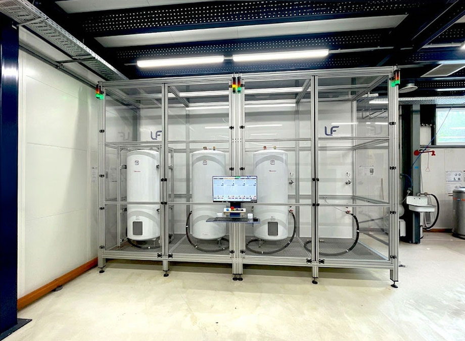 Prüflabor für Warmwasserbereiter