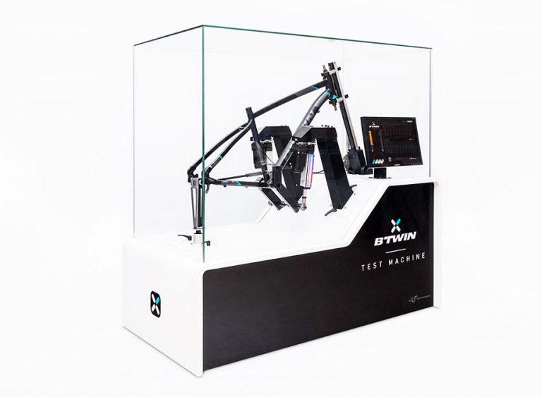 Prüfstand für Fahrradrahmen