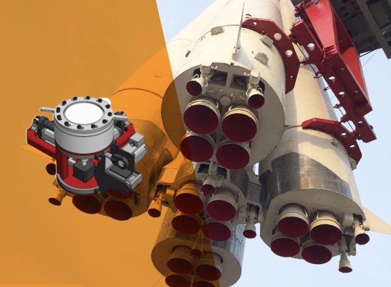 Prüfstand für ein Teil eines Raketentriebwerks