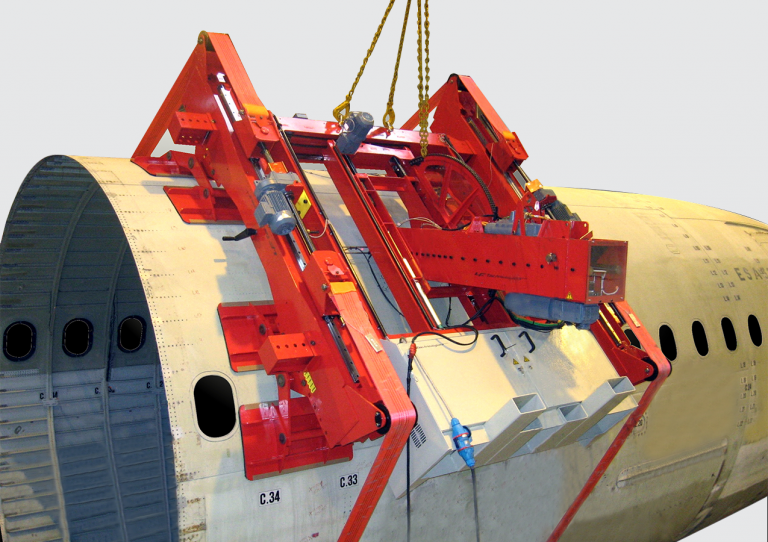 Kombinierter statischer/dynamischer Impaktor am Flugzeugrumpf