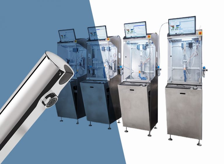 Prüfstand für elektronisch öffnende und schließende Ventile