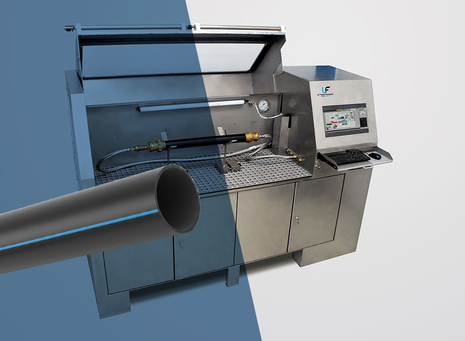 Prüfstand für statische und zyklische Druckprüfungen an Rohrleitungen und Kanälen