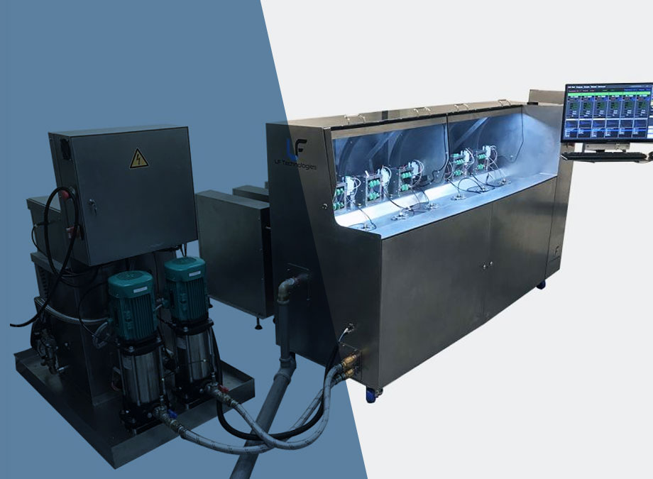 Prüfstand für Magnetventile von Armaturen
