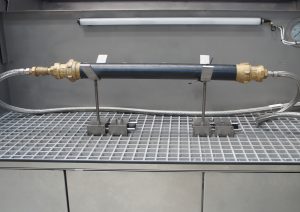 Mechanische Festigkeit von PE-Rohrverbindungen unter Druck.