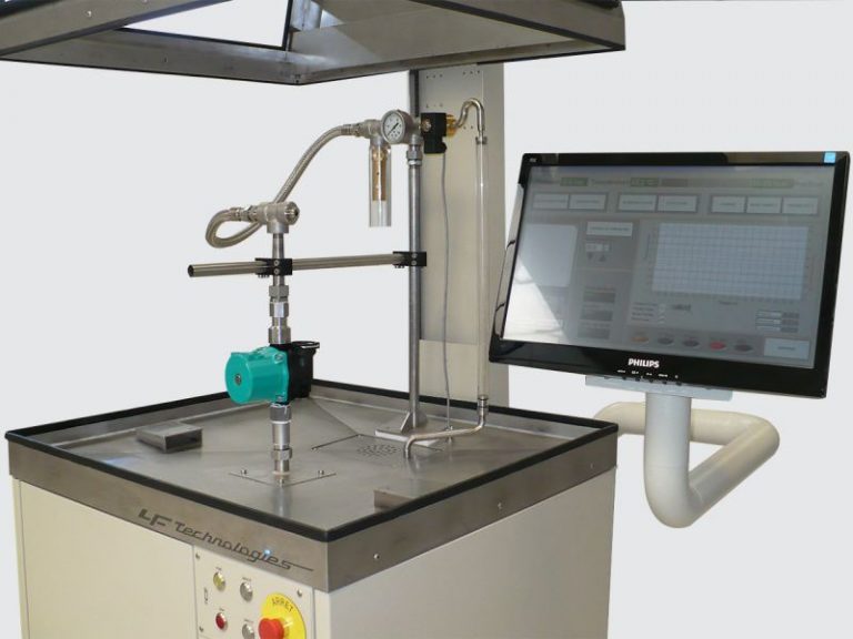 Crashtest-Prüfstand für Kesselumwälzpumpen