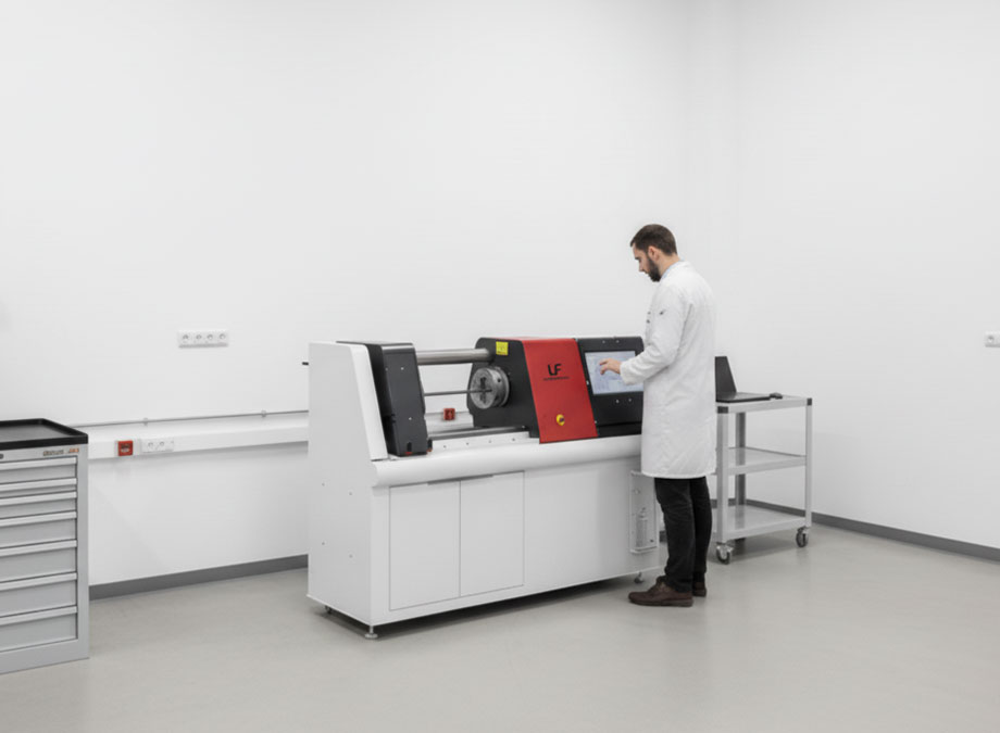 Torsionsprüfstand im Testbereich – LF Technologies