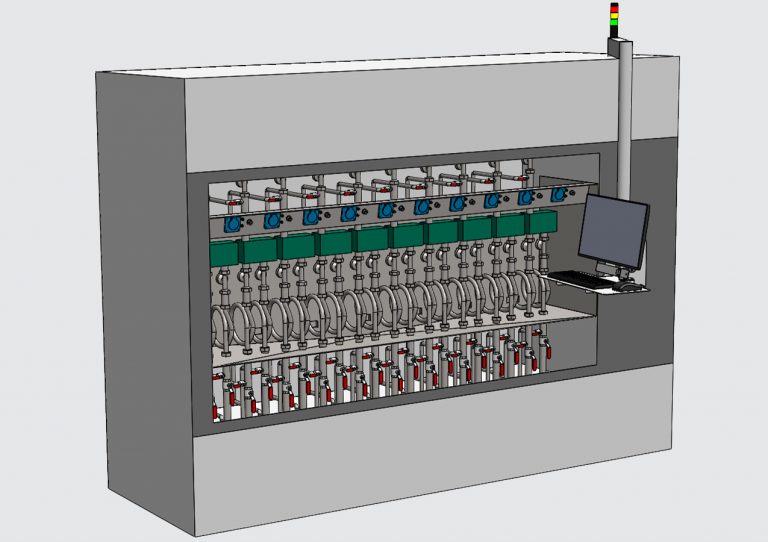 Prüfstand für 3-Wege-Ventile und EC-Motor