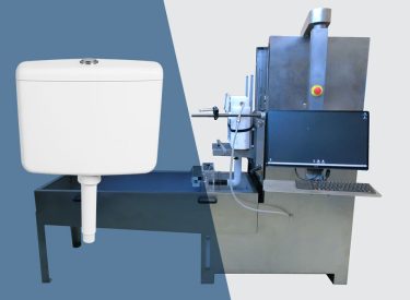 Der Flush-Test prüft die Leistungsfähigkeit von Spülkästen durch Simulation der