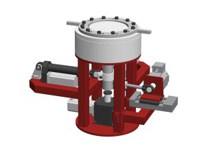 Propulseur de fusée testé par le banc LF Technologies